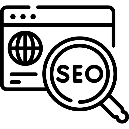 An icon of seo being created